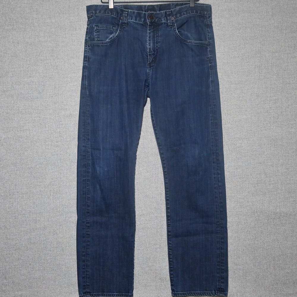 Citizens of Humanity Perfect Straight Leg Jeans Mens 34 Dark Blue Made in USA